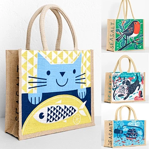 ZheJiang High quality waterproof jute bag custom eco friendly shopping bag printing burlap tote bag