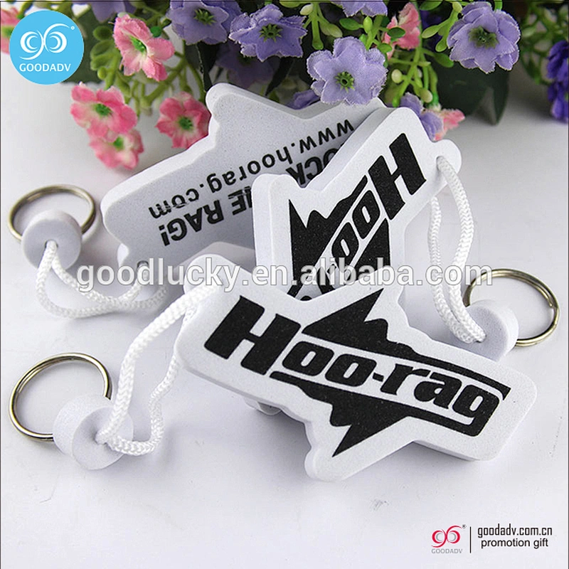 Cheap custompromotional printing foam floating eva keychain