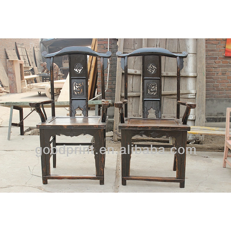 Chinese Antique Temple Armchairs