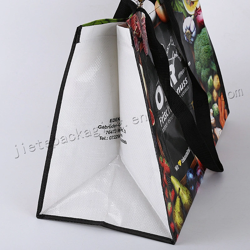 High quality design printing bopp laminated plastic handbag pp woven tote shopping bag