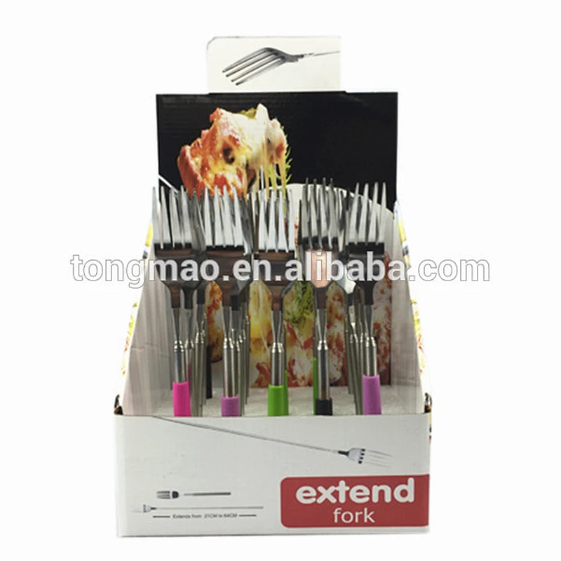 Stainless steel Telescoping freeloader Marshmallow dinner fork