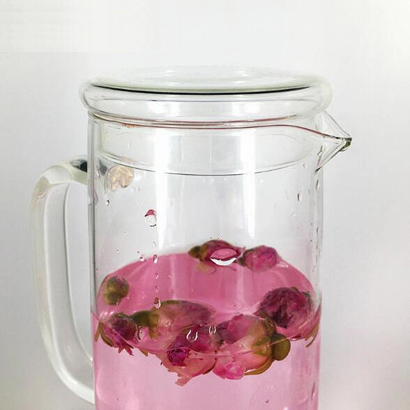 Thicken quality heating resistant glass pot cold water kettle 1200ml for camping