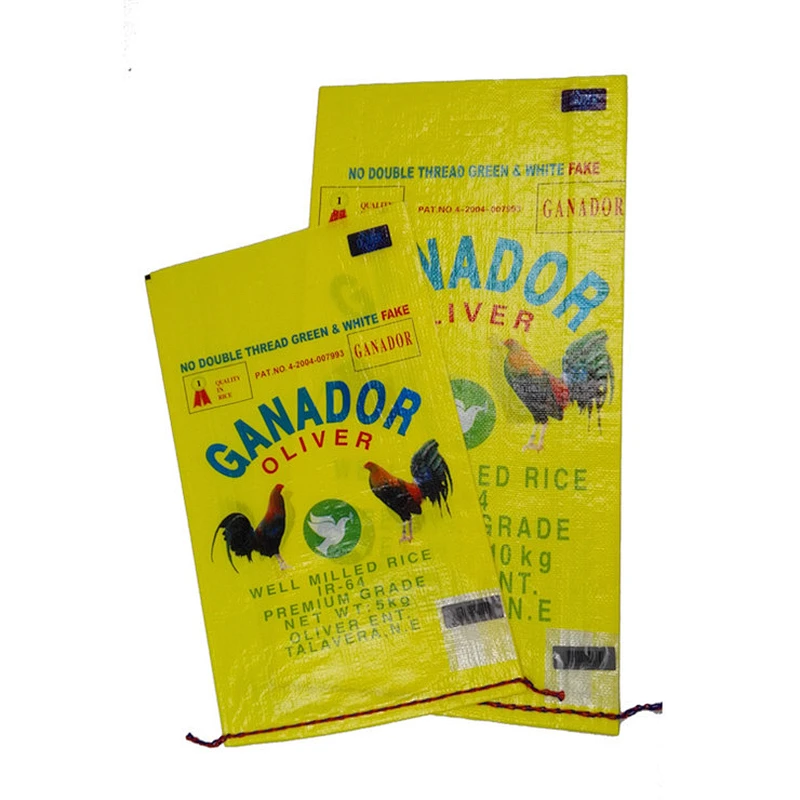 Factory supply customized plastic pp woven rice packaging bag 5kg 10kg 25kg