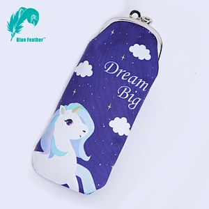 Women's Soft Cloth Eyeglasses Bag Spectacle Case L-195A