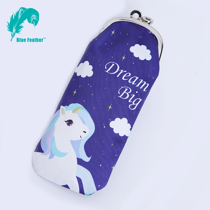 Women's Soft Cloth Eyeglasses Bag Spectacle Case L-195A