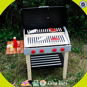 wholesale new design baby wooden BBQ toy set hottest children wooden BBQ toy set W10D116