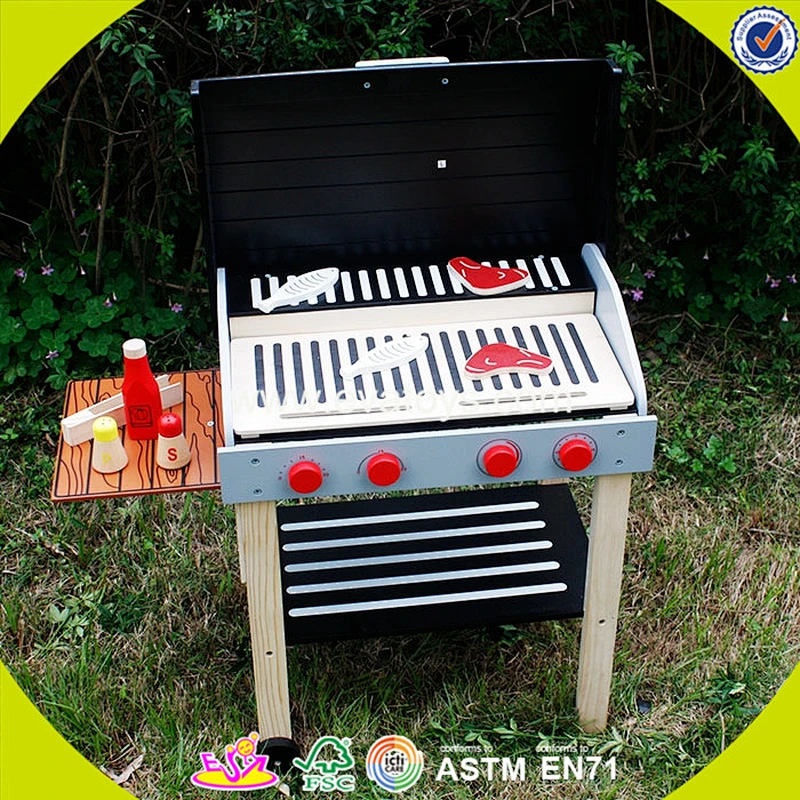 wholesale new design baby wooden BBQ toy set hottest children wooden BBQ toy set W10D116