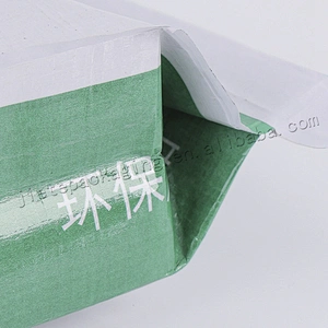Moisture proof 20kg white paper laminated pp woven bag with lining of cment , ceramic tile adhesive,wall putty powder