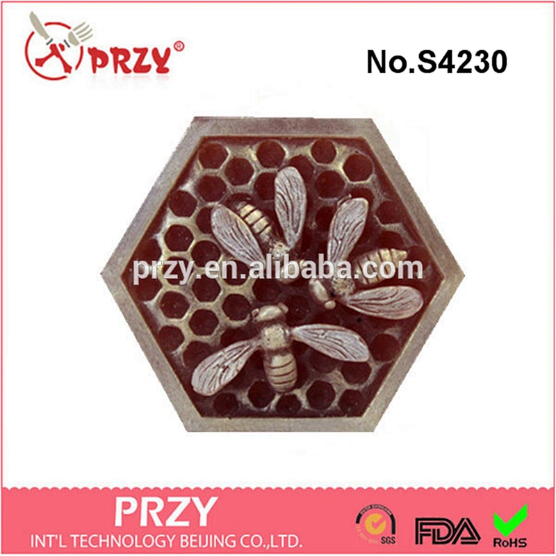 S4230 PRZY Hex honeycomb - handmade design soap mold silicone rubber material silicone soap mold