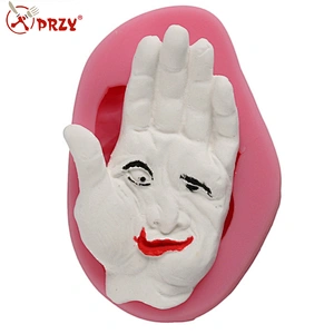 smiling hand 3d silicone molds silicone cake mold fondant mold for cake decoration