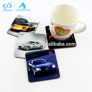 Custom square/round cup coaster/cup mat with logo printed