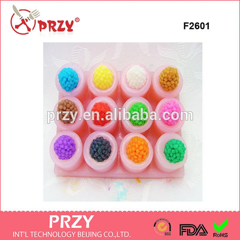 F2601 mulberry fondant silicone mold/ wholesale silicone mold
