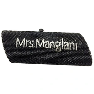 Factory OEM customizable name bag 100% handmade crystal bag