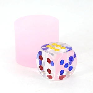 Different size dice food grade chocolate silicone mold for fondant sugar gummy pais
