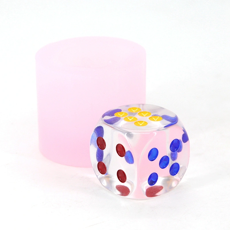 Different size dice food grade chocolate silicone mold for fondant sugar gummy pais