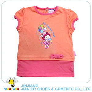 OEM service summer short sleeve baby girl soft t shirt