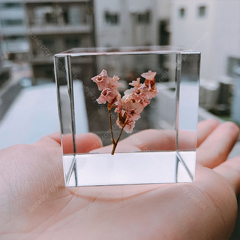 Mirror cube  decoration Epoxy molds DIY 2cm-6.5cm crystal dried flower epoxy jewelry Mold