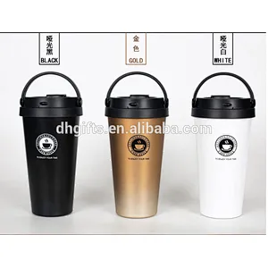 Made in China 304 Stainless Steel Vacuum Cup Insulated Flask 500 ml Tumbler Cups with Lid and Handle