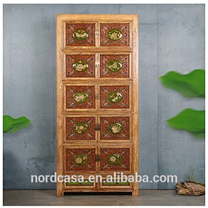 wholesale antique furniture china antique solid wood living room cabinet wardrobe furniture