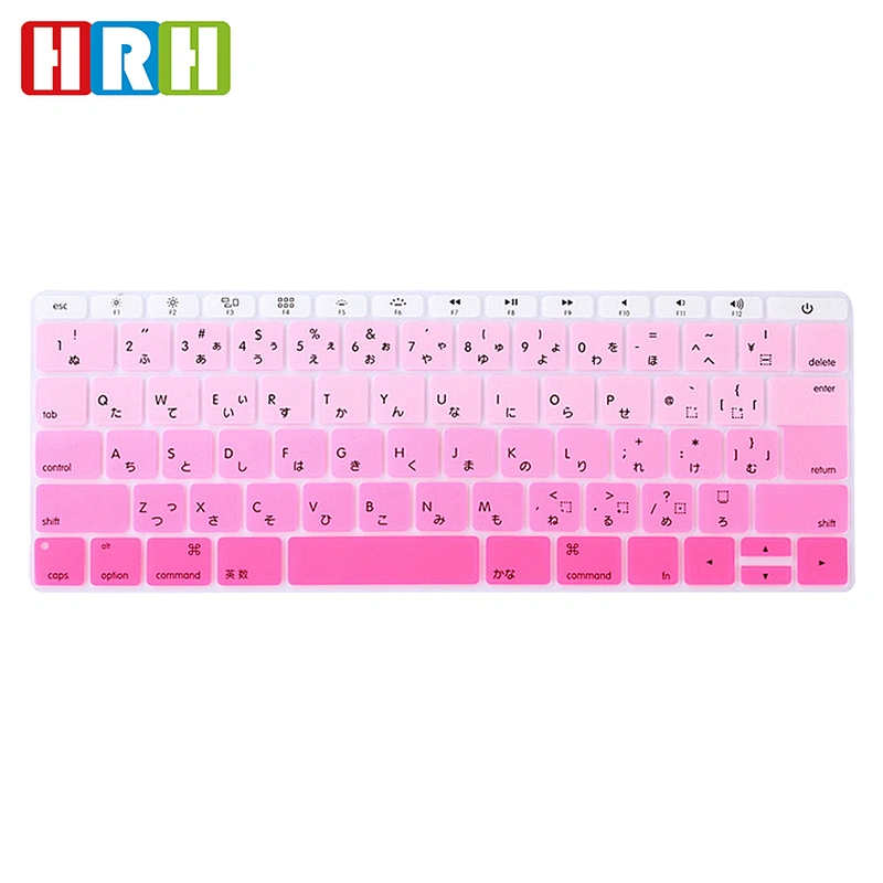 japan Version Keyboard Cover Skin keyboard dust cover for MacBook Retina 12 inch Japanese Keyboard Silicone Protector
