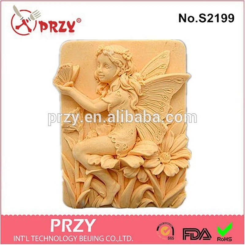 DIY handmade Peaceful Penny Fairy silicone soap molds for soap making
