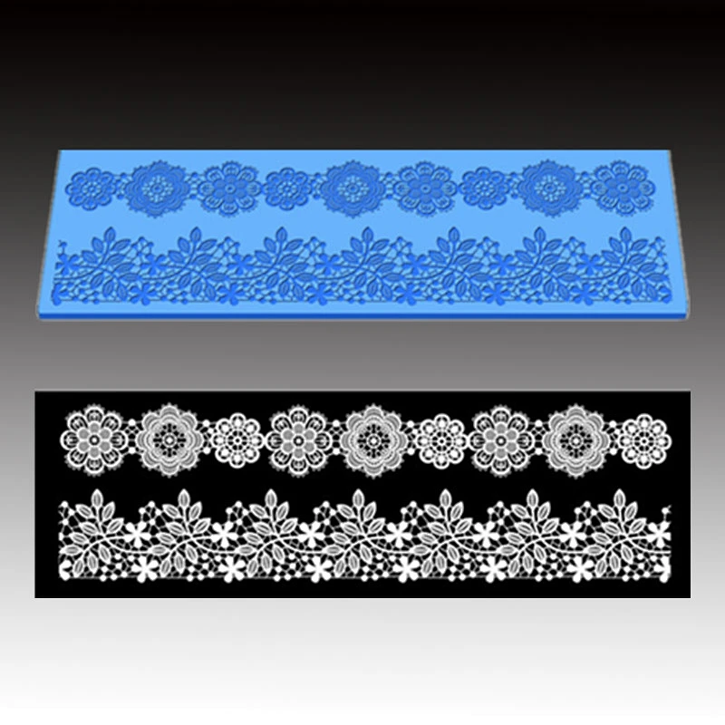 Fondant lace Mold cake fondant leaf flower Cake  decoration silicone molds