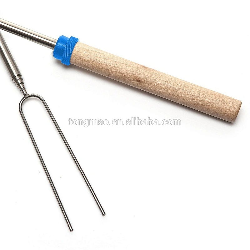 32 inch wooden handle collapsible marshmallow sticks
