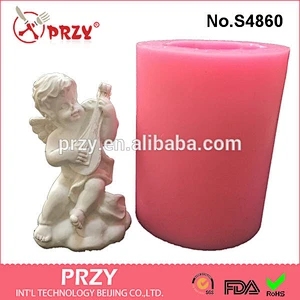 silicone angel baby mold for soap DIY Cupid soap mold silicone rubber mold