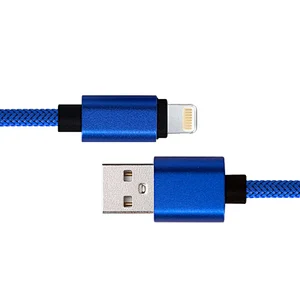 Nylon woven cable universal 8 pin usb synchronous data charging line