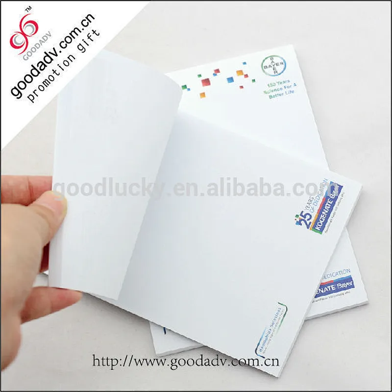 Easy tear off mini professional cheap custom blank notepad printing