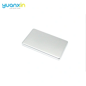 High-End Ultra Slim Metal Power Bank Credit Card 2000 mAh