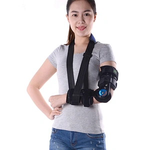 Medical Hinged adjustable elbow support With Strap