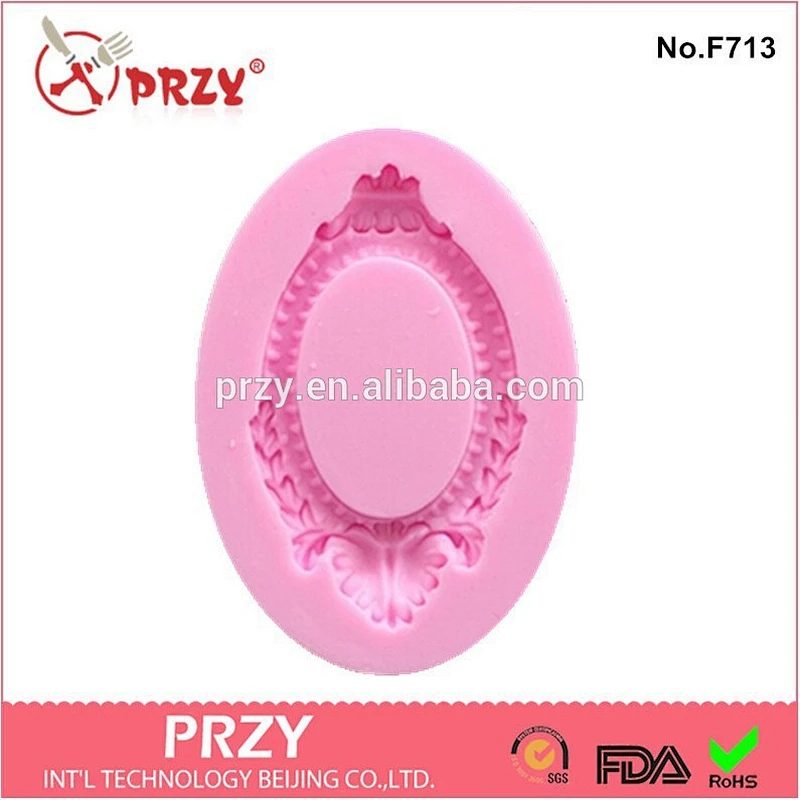 2015 hotsale Photo frame cake decor silicone cake mold