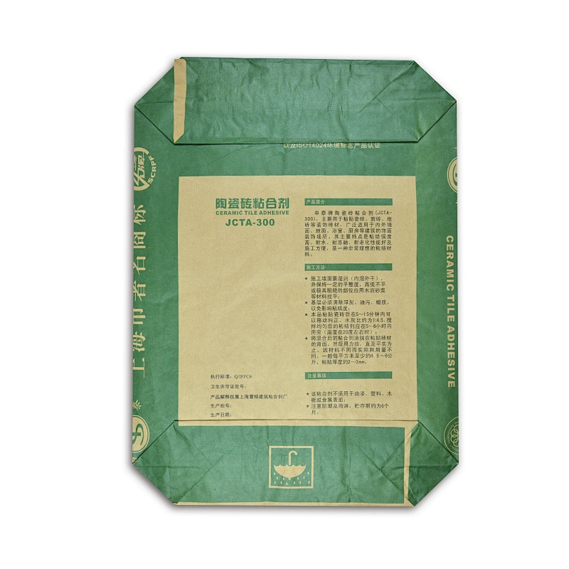 BOPP laminated and printed valve port cement powder PP woven bag 20kg 25kg 40kg
