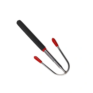 Hot dog Marshmallow Wooden Handle Stainless Steel Telescopic BBQ Forks
