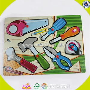 Wholesale top wooden early childhood puzzle toy great early childhood puzzle toy high quality kids jigsaw W14A085