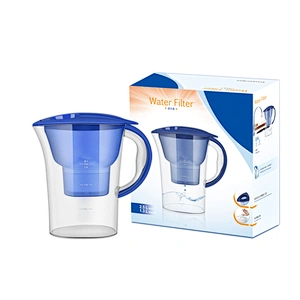 2019 China Supplier in-Stock Product Hot Sale Plastic Water Purifier Alkaline Water Filter Pitcher