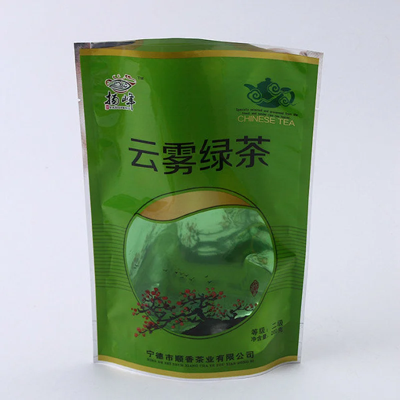 Green PE color printing tea bags