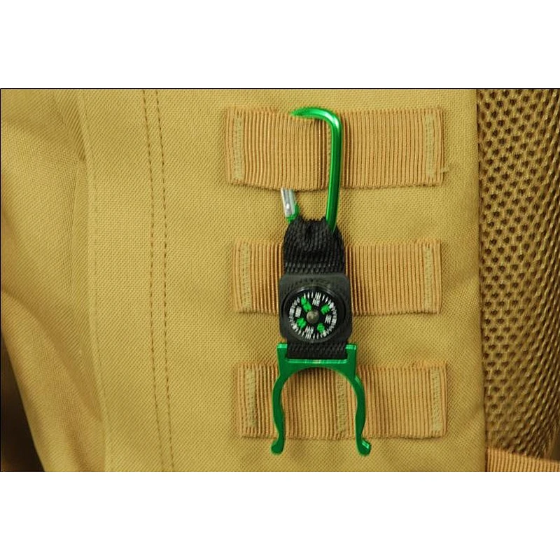 The water bottle buckle of the compass, the mountaineering buckle