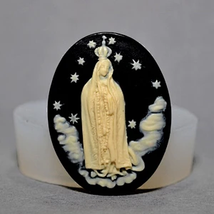 Virgin Mary silicone soap molds resin Christmas decoration mould clay mold chocolate Candle Mould