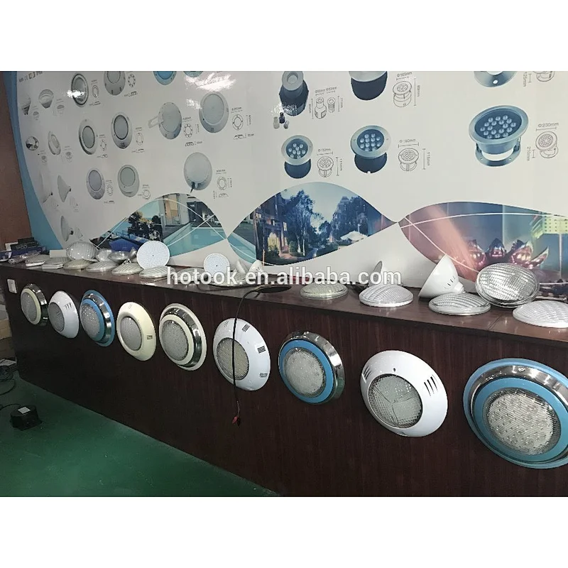 HOTOOK DIY Salt Water Waterproof RGB White ip68 LED Surface Mounted Swimming Pool Light Lampara LED Para Alberca