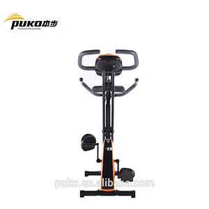 Enjoy quiet smooth foldable magnetic bike with big LCD monitor