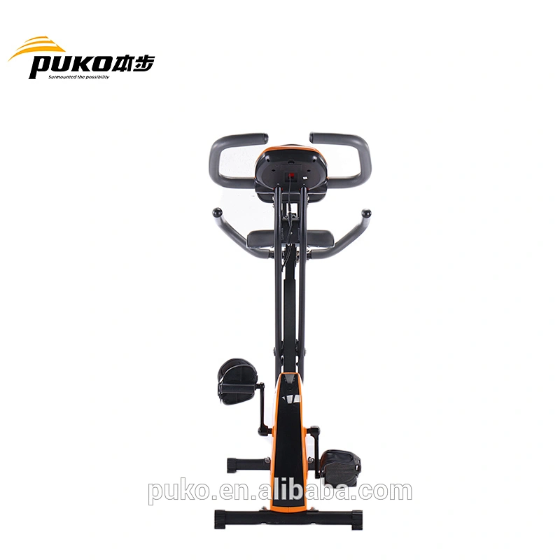 Enjoy quiet smooth foldable magnetic bike with big LCD monitor