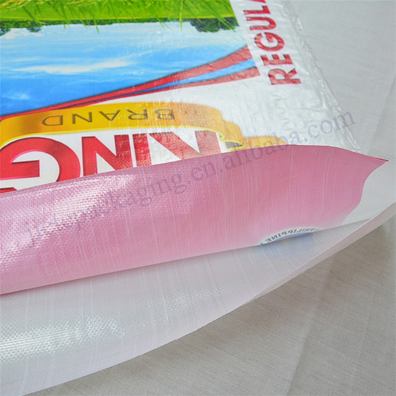 Customized design printing bopp laminated 25kg 50kg pp woven rice bag exported to philippines