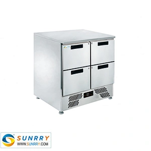 High Quality 4 Door Commercial Kitchen Work Table Refrigerator