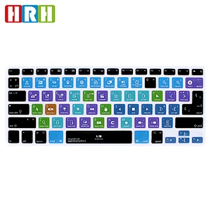 Ali baba in Spanish Express China Factory Final Cut Pro X Shortcut silicone key cover Keypad  For mac book pro laptop computer