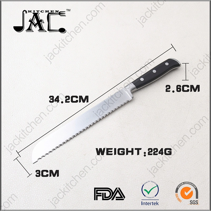 FDA Stainless Steel 8 Inch Yangjiang Kitchen Knife Manual Bread Cutter
