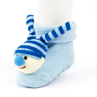 Autumn Winter wholesale kids manufacturers Newborn non slip floor lovely cartoon cat bear coral velvet Baby shoe Socks