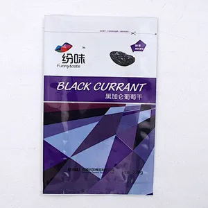 Custom color printing vacuum plastic food raisins date packaging bag