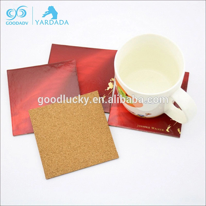 MDF Material Custom Printed Square Mug Cup Beverage Coaster